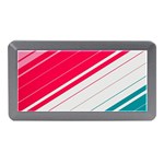 Red White Teal Stripes Memory Card Reader (Mini)