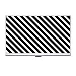 Stripes Monochrome Pattern Business Card Holder