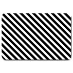 Stripes Monochrome Pattern Large Doormat