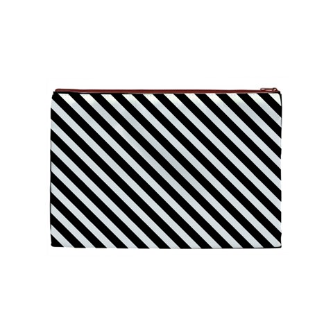 Stripes Monochrome Pattern Cosmetic Bag (Medium) from ArtsNow.com Front