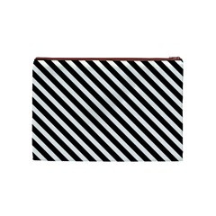 Stripes Monochrome Pattern Cosmetic Bag (Medium) from ArtsNow.com Back