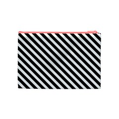 Stripes Monochrome Pattern Cosmetic Bag (Medium) from ArtsNow.com Back