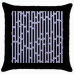 Texture, Stripes, Pattern Throw Pillow Case (Black)