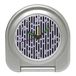 Texture, Stripes, Pattern Travel Alarm Clock