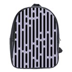 Texture, Stripes, Pattern School Bag (XL)