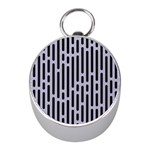 Texture, Stripes, Pattern Mini Silver Compasses