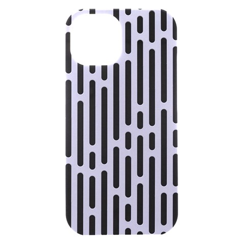 Texture, Stripes, Pattern iPhone 15 Black UV Print PC Hardshell Case from ArtsNow.com Front