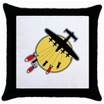 Bombs Away Throw Pillow Case (Black)