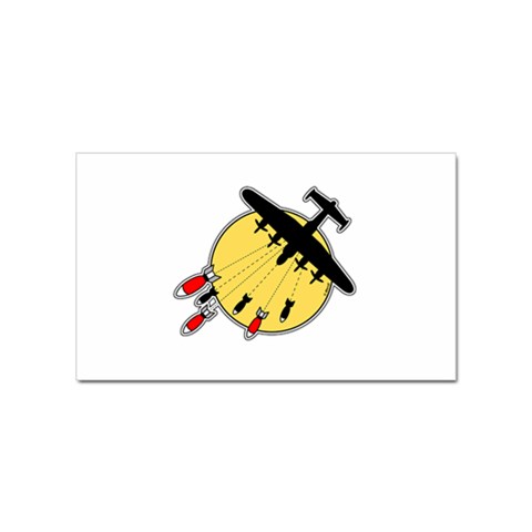 Bombs Away Sticker (Rectangular) from ArtsNow.com Front