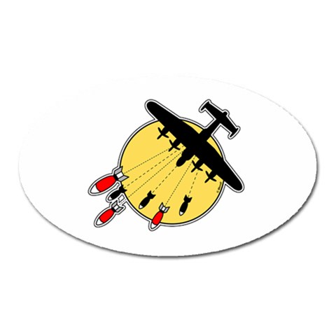 Bombs Away Magnet (Oval) from ArtsNow.com Front