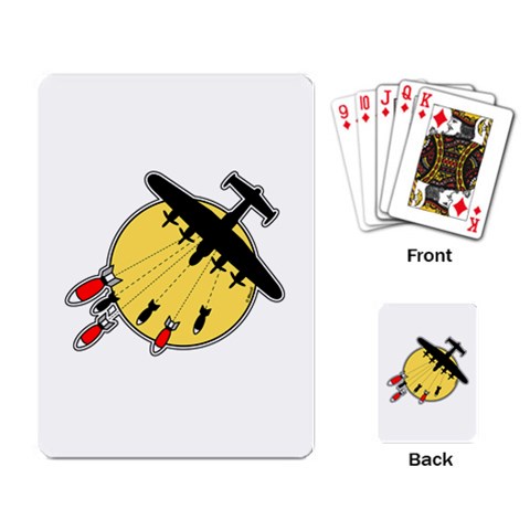 Bombs Away Playing Cards Single Design from ArtsNow.com Back