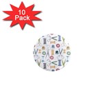 Pattern Seamless Texture Sewing 1  Mini Magnet (10 pack) 