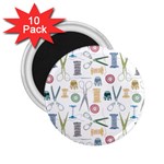 Pattern Seamless Texture Sewing 2.25  Magnets (10 pack) 