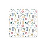 Pattern Seamless Texture Sewing Square Magnet