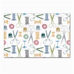 Pattern Seamless Texture Sewing Postcards 5  x 7  (Pkg of 10)