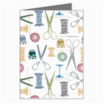 Pattern Seamless Texture Sewing Greeting Card