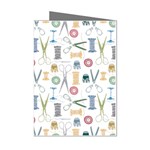 Pattern Seamless Texture Sewing Mini Greeting Cards (Pkg of 8)