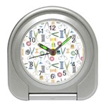 Pattern Seamless Texture Sewing Travel Alarm Clock