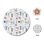 Pattern Seamless Texture Sewing Playing Cards Single Design (Round)