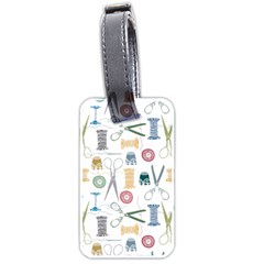 Pattern Seamless Texture Sewing Luggage Tag (two sides) from ArtsNow.com Back