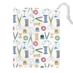 Pattern Seamless Texture Sewing Drawstring Pouch (5XL)