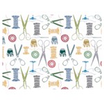 Pattern Seamless Texture Sewing Premium Plush Fleece Blanket (Extra Small)