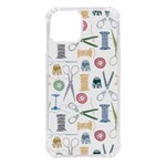 Pattern Seamless Texture Sewing iPhone 14 TPU UV Print Case