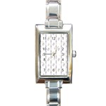 Dreidel Candles Spinning Top Rectangle Italian Charm Watch