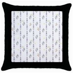 Dreidel Candles Spinning Top Throw Pillow Case (Black)