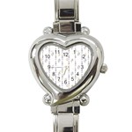 Dreidel Candles Spinning Top Heart Italian Charm Watch