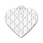 Dreidel Candles Spinning Top Dog Tag Heart (One Side)