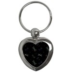 Background Pattern Dragonfly Key Chain (Heart)