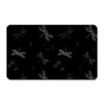 Background Pattern Dragonfly Magnet (Rectangular)