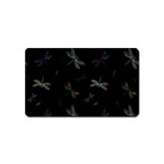 Background Pattern Dragonfly Magnet (Name Card)