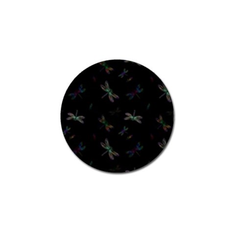 Background Pattern Dragonfly Golf Ball Marker from ArtsNow.com Front