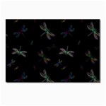 Background Pattern Dragonfly Postcard 4 x 6  (Pkg of 10)