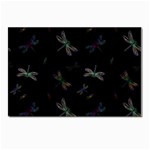 Background Pattern Dragonfly Postcards 5  x 7  (Pkg of 10)