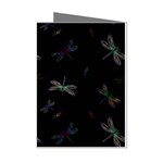 Background Pattern Dragonfly Mini Greeting Cards (Pkg of 8)