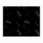 Background Pattern Dragonfly Small Glasses Cloth