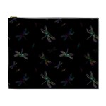 Background Pattern Dragonfly Cosmetic Bag (XL)