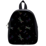 Background Pattern Dragonfly School Bag (Small)