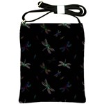 Background Pattern Dragonfly Shoulder Sling Bag