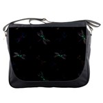 Background Pattern Dragonfly Messenger Bag