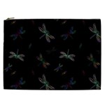 Background Pattern Dragonfly Cosmetic Bag (XXL)