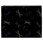 Background Pattern Dragonfly Cosmetic Bag (XXXL)