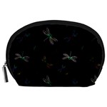 Background Pattern Dragonfly Accessory Pouch (Large)