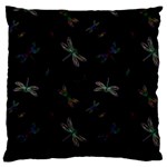 Background Pattern Dragonfly Standard Premium Plush Fleece Cushion Case (Two Sides)