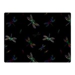 Background Pattern Dragonfly Two Sides Premium Plush Fleece Blanket (Mini)