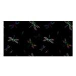 Background Pattern Dragonfly Satin Shawl 45  x 80 