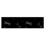 Background Pattern Dragonfly Oblong Satin Scarf (16  x 60 )